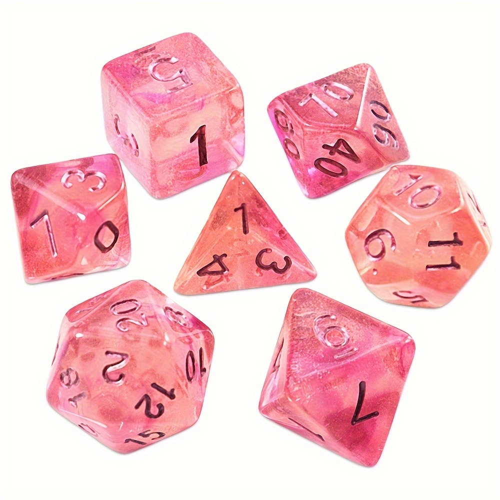 Dice Set Polyhedral - Set di 7 Dadi Poliedrici DND