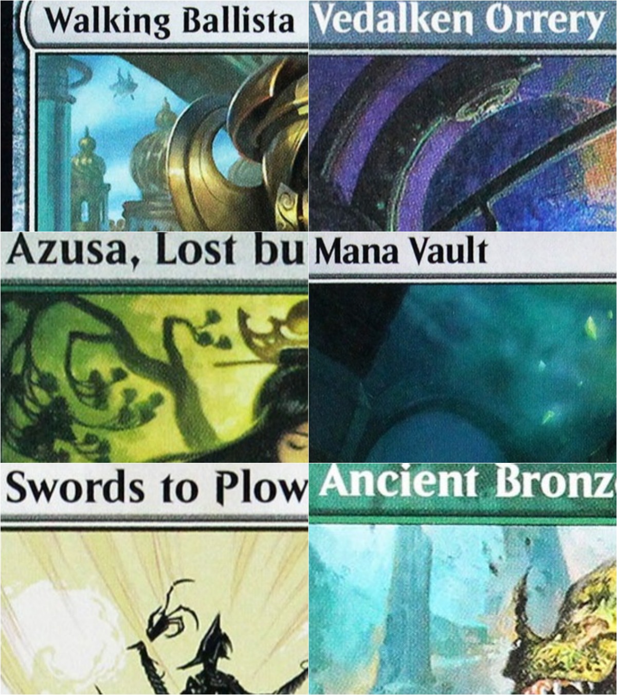 Board Game Vault - Holo [Mana Vault/Icetill Explorer/Barrowgoyf/Smothering Tithe] Carte