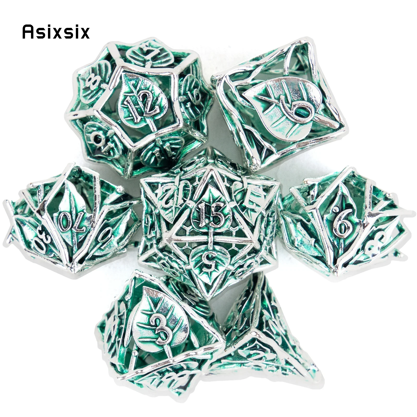 Dice Set Polyhedral - Dadi in metallo, perfetti per giochi