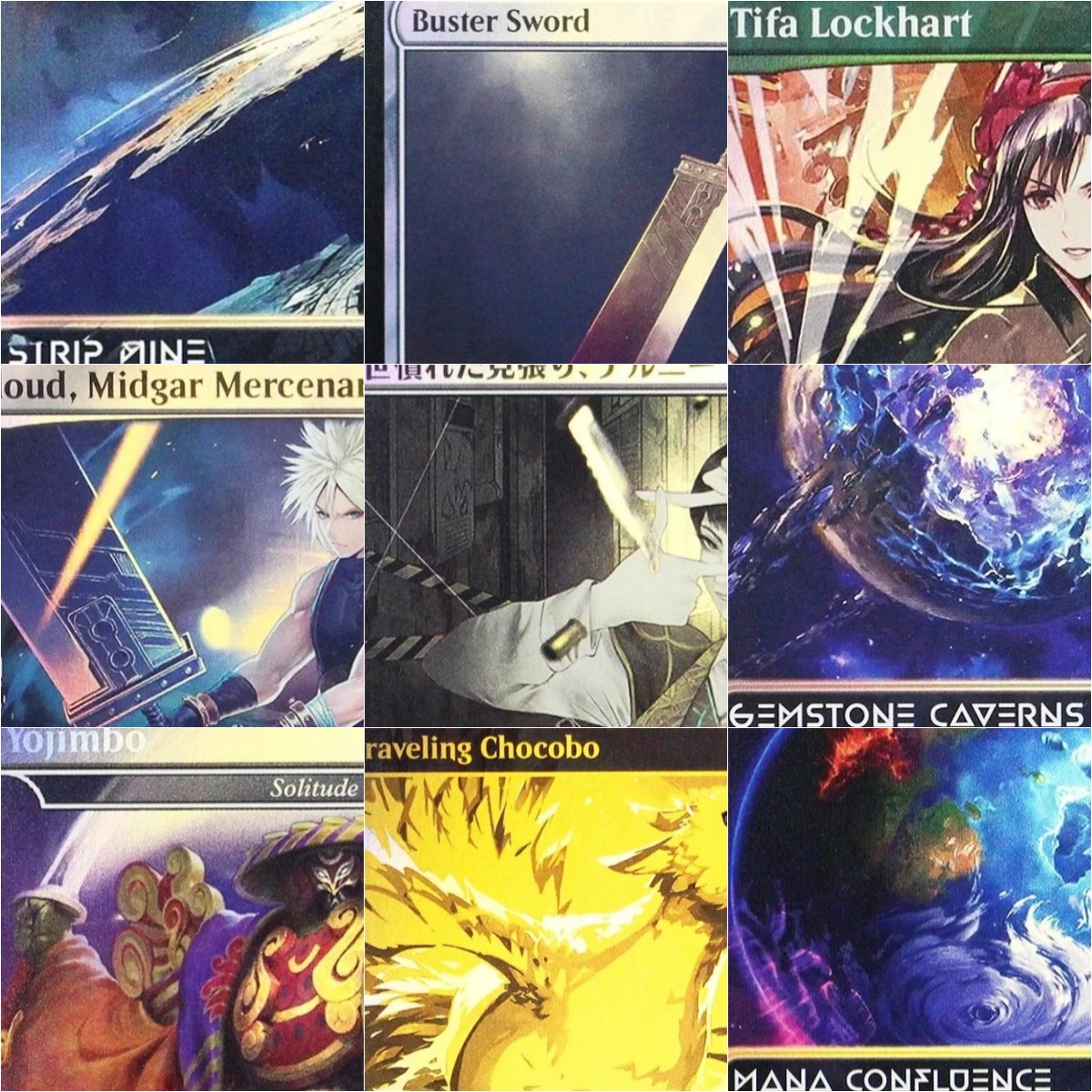 Board Game Quest - Carte Proxy Personalizzate TCG 'Yojimbo/Magus Sisters/Buster