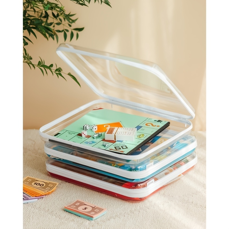 Board Game Organization - 1 scatola portaoggetti grande trasparente con