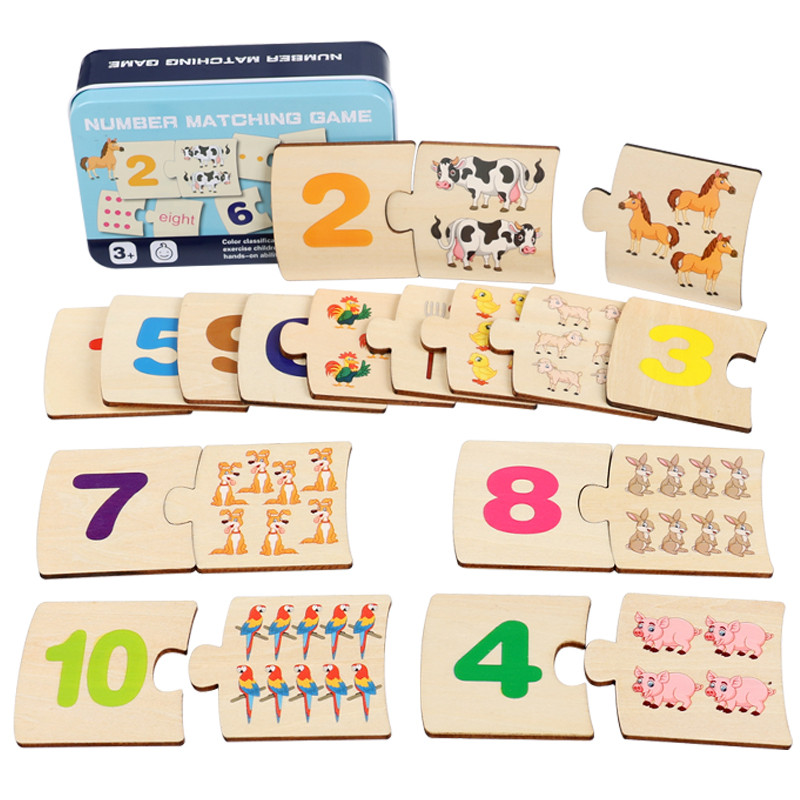 Board Game Organization - Bambini Scatola di Ferro Numero Illuminazione