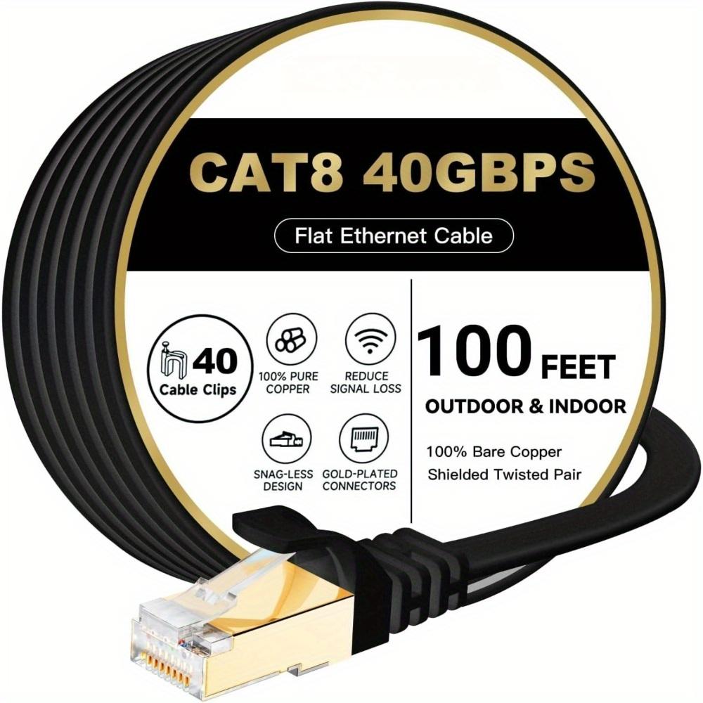 Board Game Geek - Cavo Ethernet Cat8, Design Piatto, Cavo