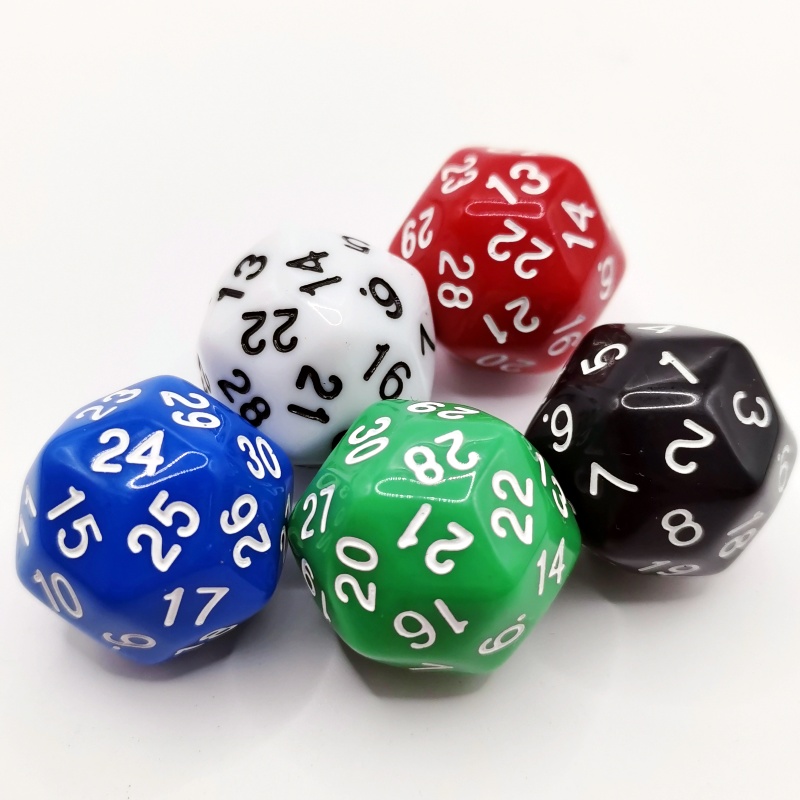 5 pz Cubo 30 Lati D30 Dungeon  - Board Game Yahtzee recensione e prezzo