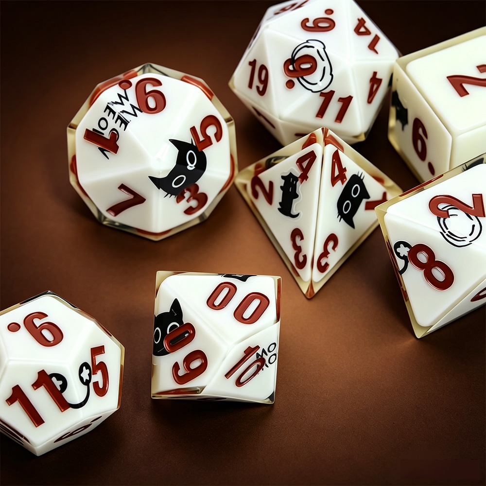 Set di 7 Dadi Poliedrici a Tem - Dice Set Polyhedral recensione e prezzo