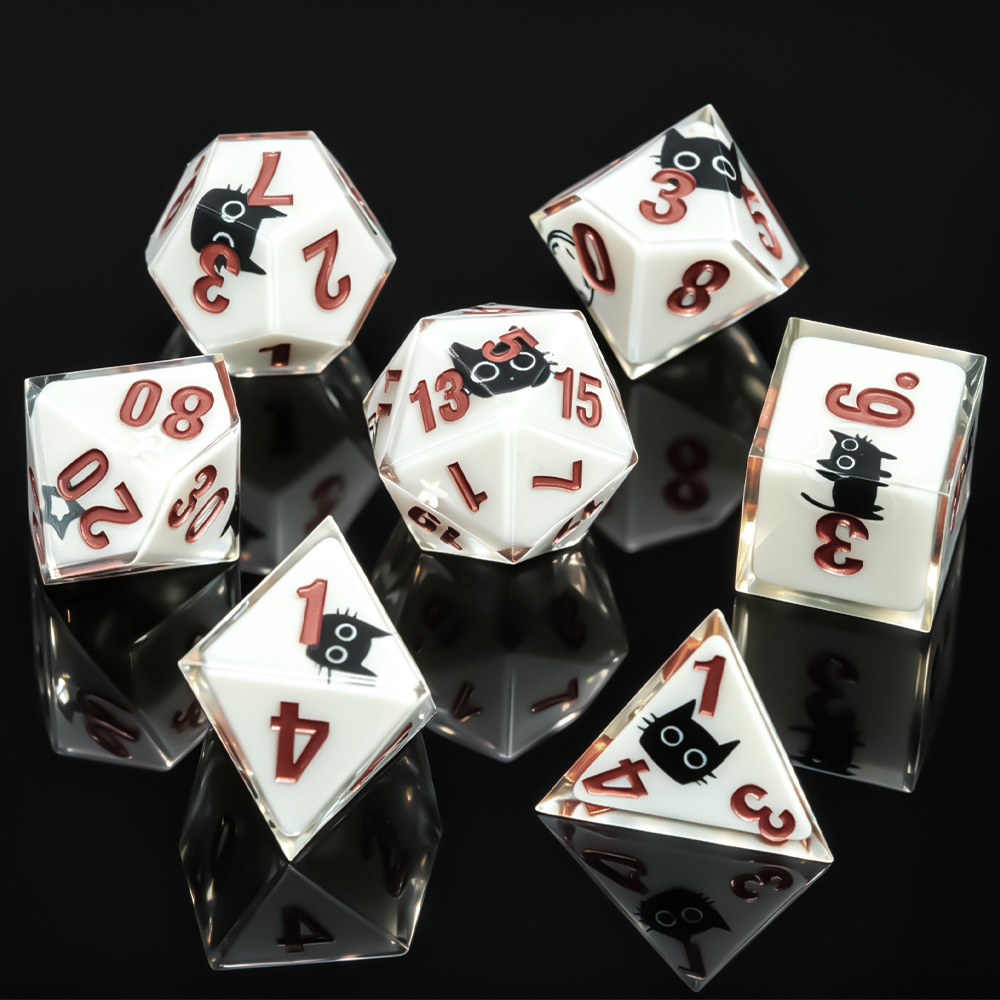 Set di 7 Dadi Poliedrici a Tem - Dice Set Polyhedral recensione e prezzo