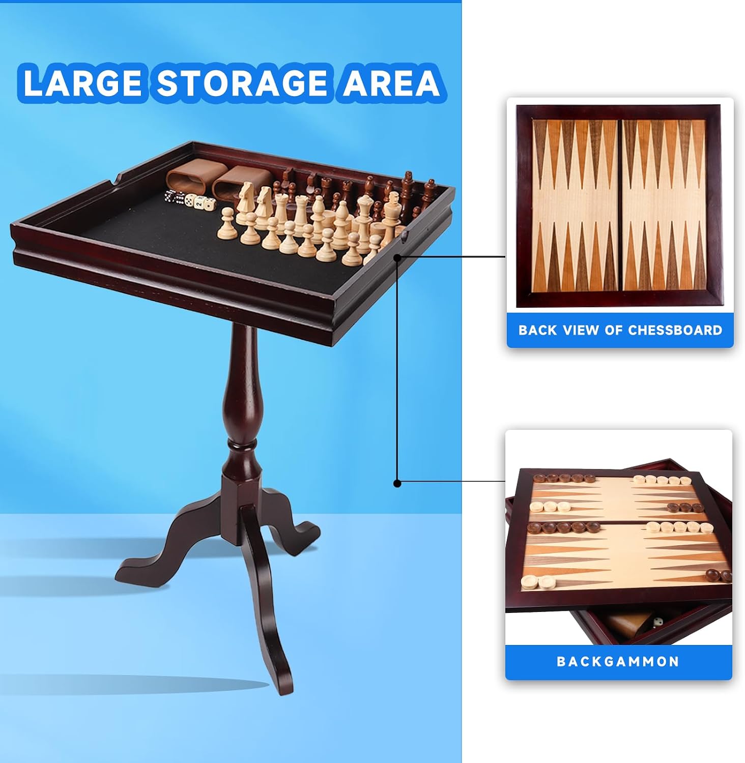 Set da gioco 3 in 1 con scacch - Board Game Vault recensione e prezzo