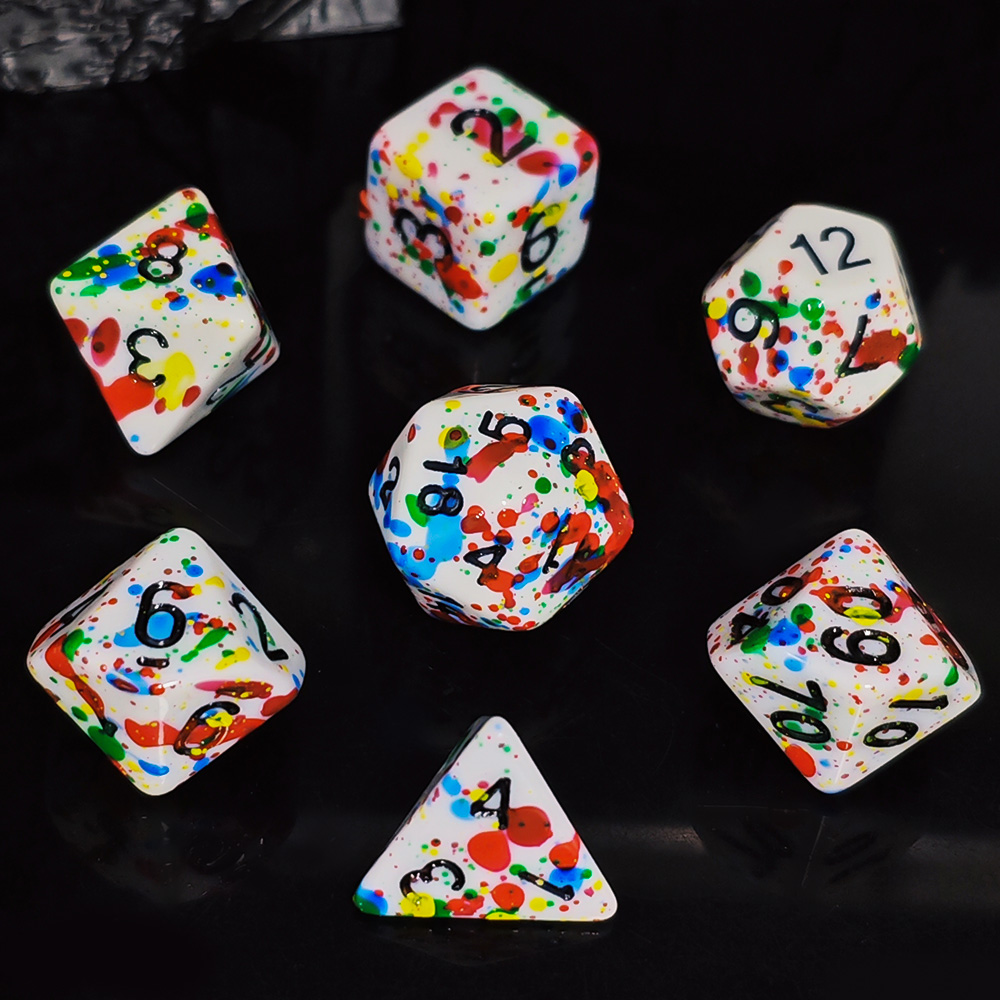 Set di Dadi con Effetto Schizz - Dice Set Polyhedral recensione e prezzo