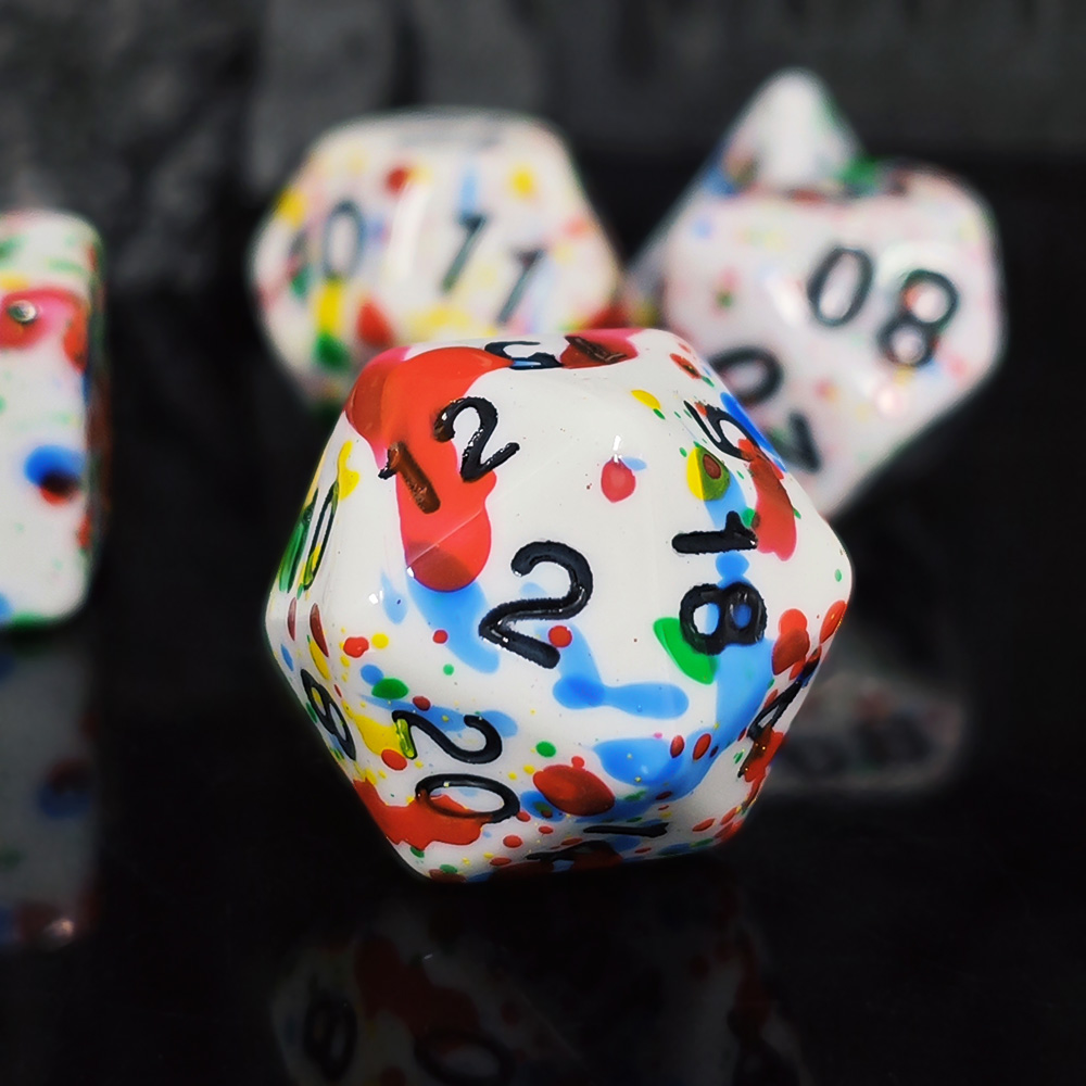 Set di Dadi con Effetto Schizz - Dice Set Polyhedral recensione e prezzo