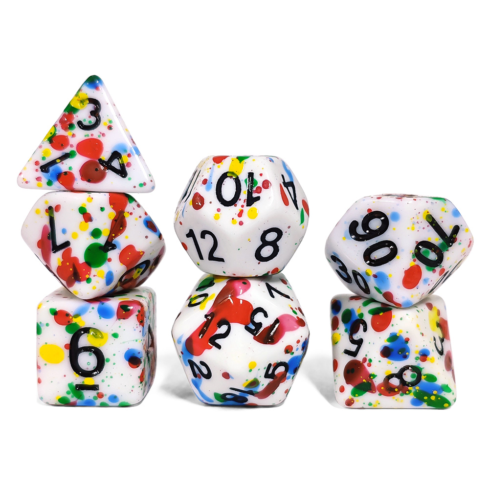 Set di Dadi con Effetto Schizz - Dice Set Polyhedral recensione e prezzo