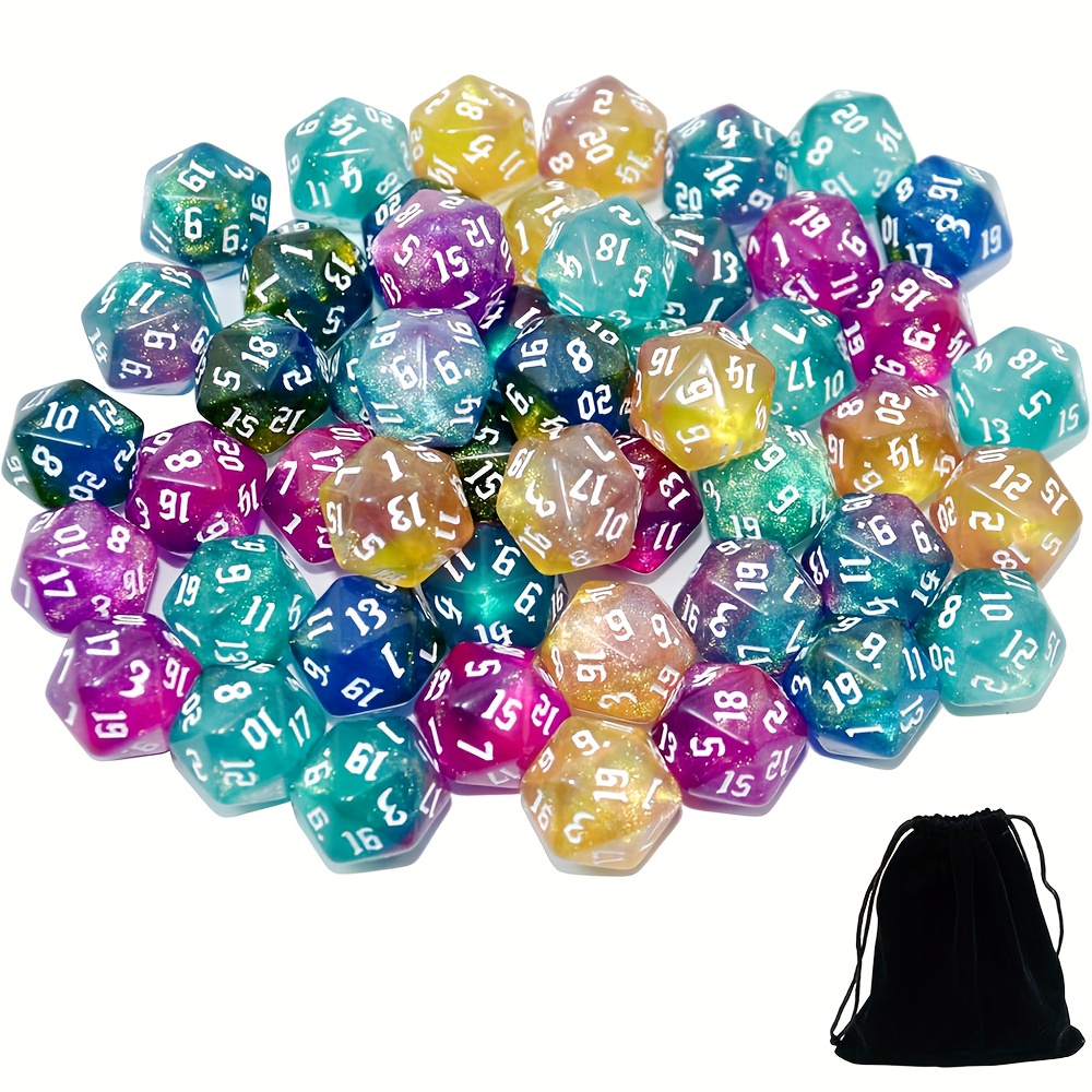 Set di Dadi D20 Bicolore con G - Dice Set Polyhedral recensione e prezzo