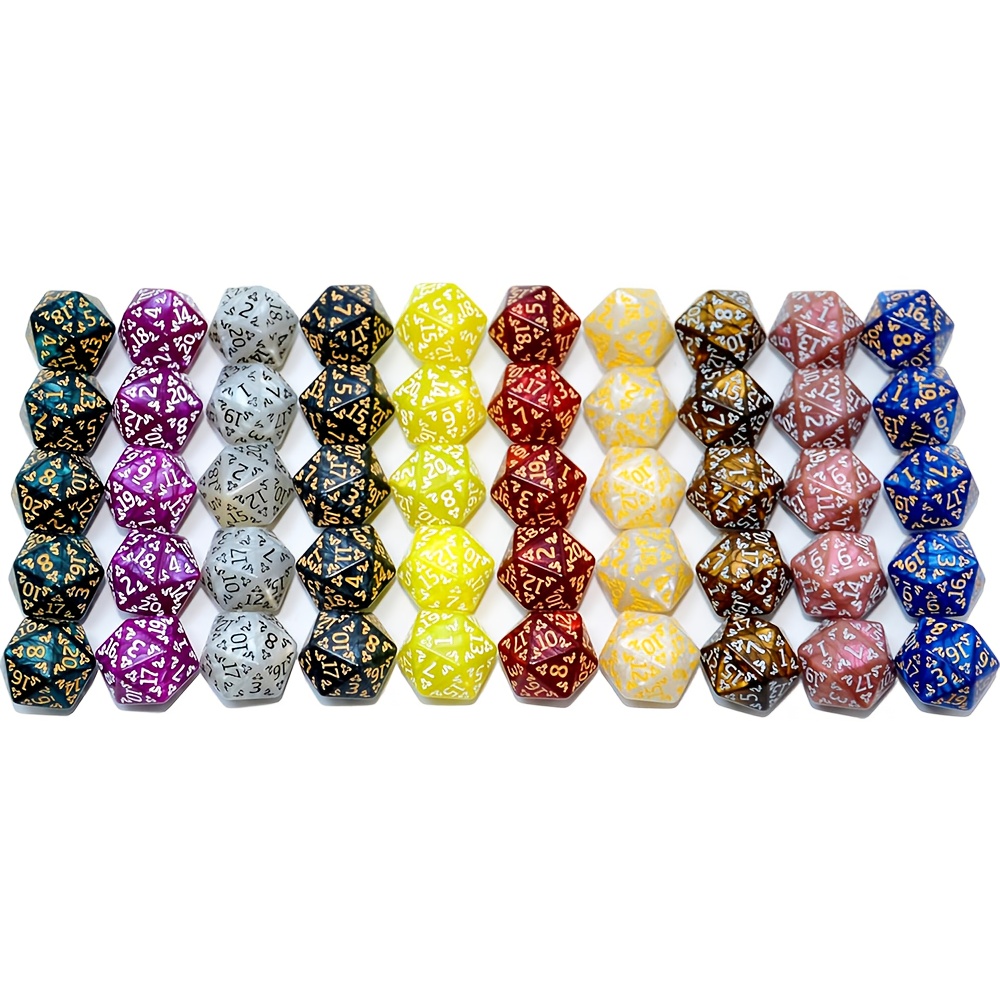 Set di Dadi D20 Bicolore con G - Dice Set Polyhedral recensione e prezzo