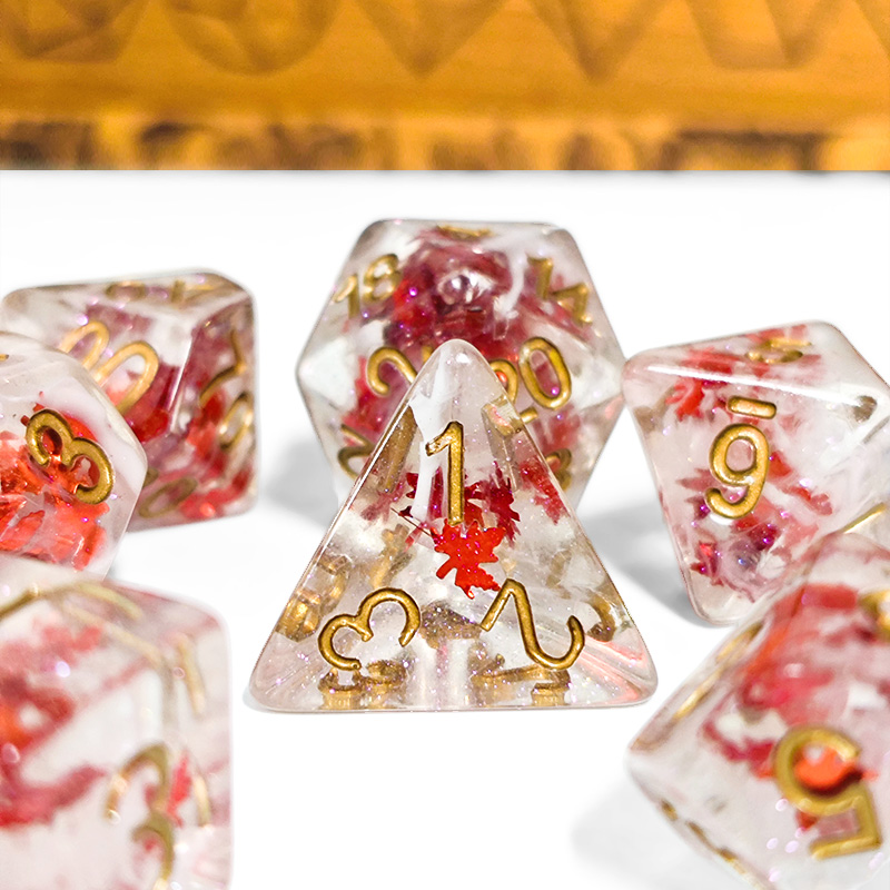 7PCS DND Dadi Resina Trasparen - Dice Set Polyhedral recensione e prezzo