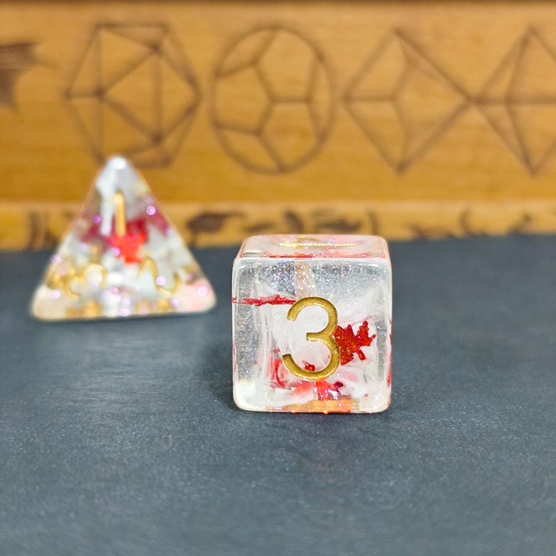 7PCS DND Dadi Resina Trasparen - Dice Set Polyhedral recensione e prezzo