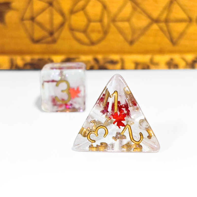 7PCS DND Dadi Resina Trasparen - Dice Set Polyhedral recensione e prezzo